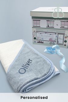 Babyblooms Personalised Luxury Hooded Towel New Baby Gift (827549) | £28