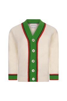 GUCCI Kids Baby Boys Woollen Knitted Cardigan