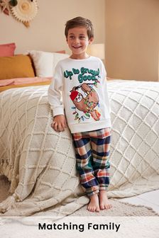 Check Matching Family Kids Festive Friend Pyjamas (9mths-16yrs) (837934) | £15 - £23