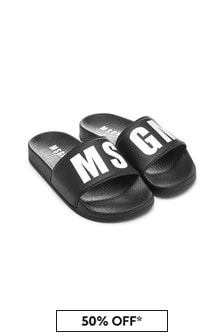 MSGM Kids Black Sliders