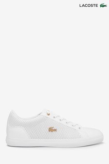 lacoste womens trainers white