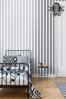 Art For The Home Silver Superfresco Easy Stripe Wallpaper