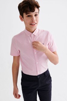 Boys Pink Shirts | Pink Checked, Plain & Printed Shirts | Next UK