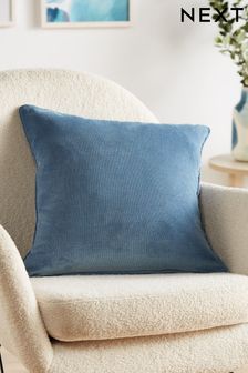 Airforce Blue Soft Velour Small Square Cushion