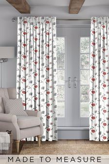 Red Izzy Made To Measure Curtains