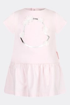Moncler Enfant Moncler Baby Girls Pink Cotton Dress