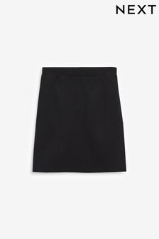 Black Senior Jersey Stretch Pull-On Pencil Skirt (9-17yrs) (850905) | £8 - £14