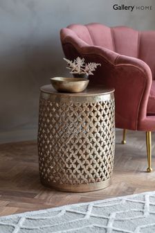 Gallery Home Gold Side Table (851052) | £125