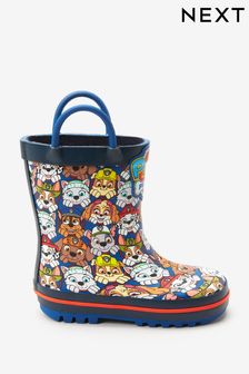 Navy PAW Patrol Handle Wellies (852315) | £19 - £22