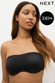 Black DD+ Non Pad Minimise Bandeau Bra (854824) | £22