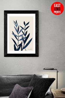 East End Prints Green Blue Plant  I by Dan Hobday