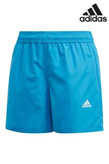 adidas Blue Junior Classic Badge of Sport Swim Shorts (859116) | £18