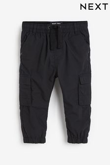 Black Neutral Lined Cargo Trousers (3mths-7yrs) (859783) | £13 - £15