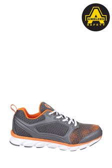 Amblers Safety Grey AS707 Lightweight Non Leather Safety Trainers (859922) | £68
