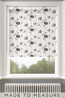 Black Izzy Mono Made To Measure Roller Blind