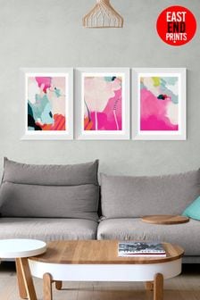 East End Prints Pink Lune Pink Sky Wall Set by Ana Rut Bre
