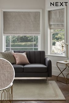 Silver Grey Ready Made Heavyweight Chenille Lined Blinds (861899) | £45 - £100