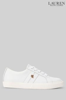 stiletto boots dolce gabbana chile shoes White Janson Logo Leather Trainers