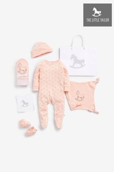 The Little Tailor Pink Blanket & Comforter, Booties Gift Set