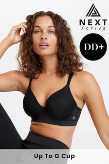 Black Next Active Sports High Impact Full Cup Wired Bra (870959) | £28