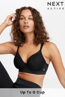 Black Ariss-euShops Active Sports High Impact Full Cup Wired Bra (870959) | £28