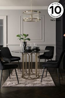 Gold Arch 4 Seater Round Dining Table (879767) | £425