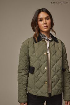 Quilted Jacket with Cord Trims