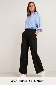Black Tailored Wide Leg dress Trousers (889849) | £26 - £28