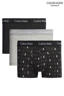 Calvin Klein Cotton Stretch Low Rise Trunks 3 Pack