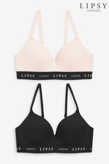 Lipsy Push Up Plunge Bras Two Pack (894407) | £38
