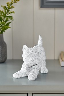 White Mini Walter The Westie Dog Ornament
