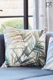 Prestigious Textiles Moonstone Grey Wakiki Tropical Feather Filled Cushion