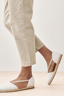 Forever Comfort® Closed Toe Espadrille Shoes