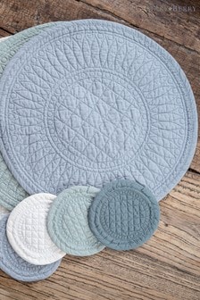 Mary Berry 4 Pack Green Signature Cotton Set of 4 Green Coasters