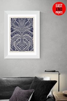 East End Prints Blue One Hundred Leaved Plant XI by Alisa Galitsyna
