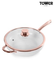 Tower White And Rose Gold 28cm Multi Pan