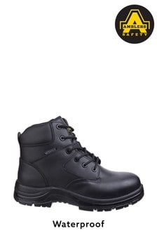 Amblers Safety Black FS006C Waterproof Lace-Up Safety Boots