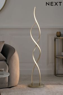 Champagne Gold Callie LED Floor Lamp (924589) | £120