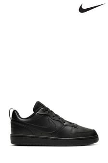 Nike Black Court Borough Low Youth Trainers (924880) | £40
