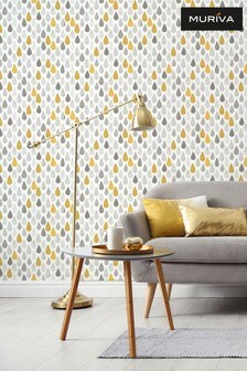 Muriva Yellow Into The Woods Wallpaper Wallpaper