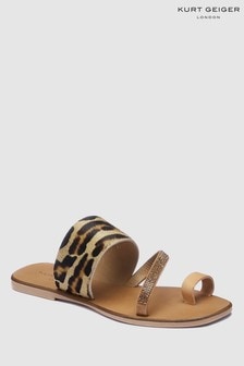 next leopard sandals
