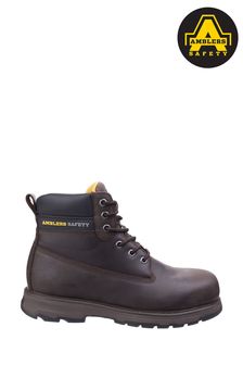 Amblers Safety Brown AS170 Lightweight Full Grain Leather Safety Boots (929103) | £58