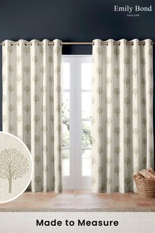 Emily Bond Linen Yew Tree Made to Measure Curtains