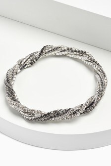 Twisted Crystal Stretch Bracelet