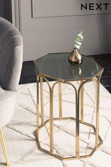 Gold Arch Glass Side Table (931779) | £115