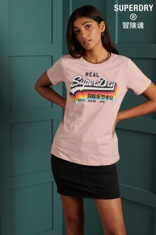 Superdry Pink Vintage Logo T-Shirt