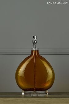 Orange Amber Glass Table Lamp Base