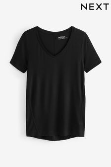 Black Slouch V-Neck T-Shirt (937579) | £8.50