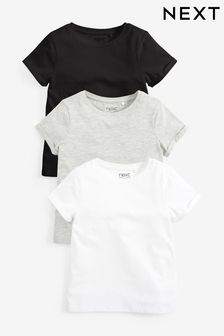 Black/White 3 Pack T-Shirt (3-16yrs) (937856) | £12 - £18