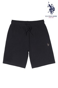 U.S. Polo Assn. Black 3cm DHM Sweat Shorts